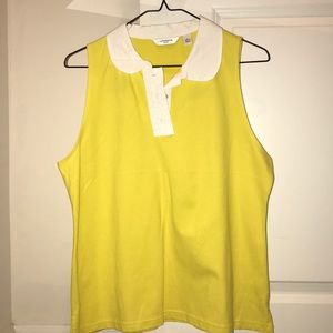 Yellow Sleeveless Shirt